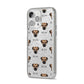 Border Terrier Icon with Name iPhone 14 Pro Max Glitter Tough Case Silver Angled Image