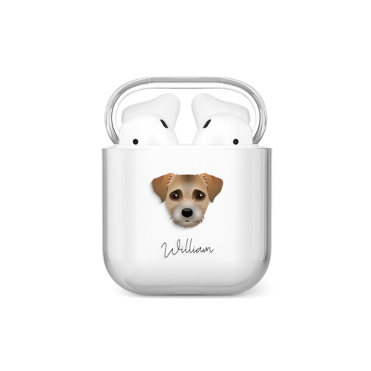 Border Terrier Personalised AirPods Case