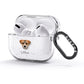 Border Terrier Personalised AirPods Glitter Case 3rd Gen Side Image