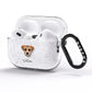 Border Terrier Personalised AirPods Pro Glitter Case Side Image