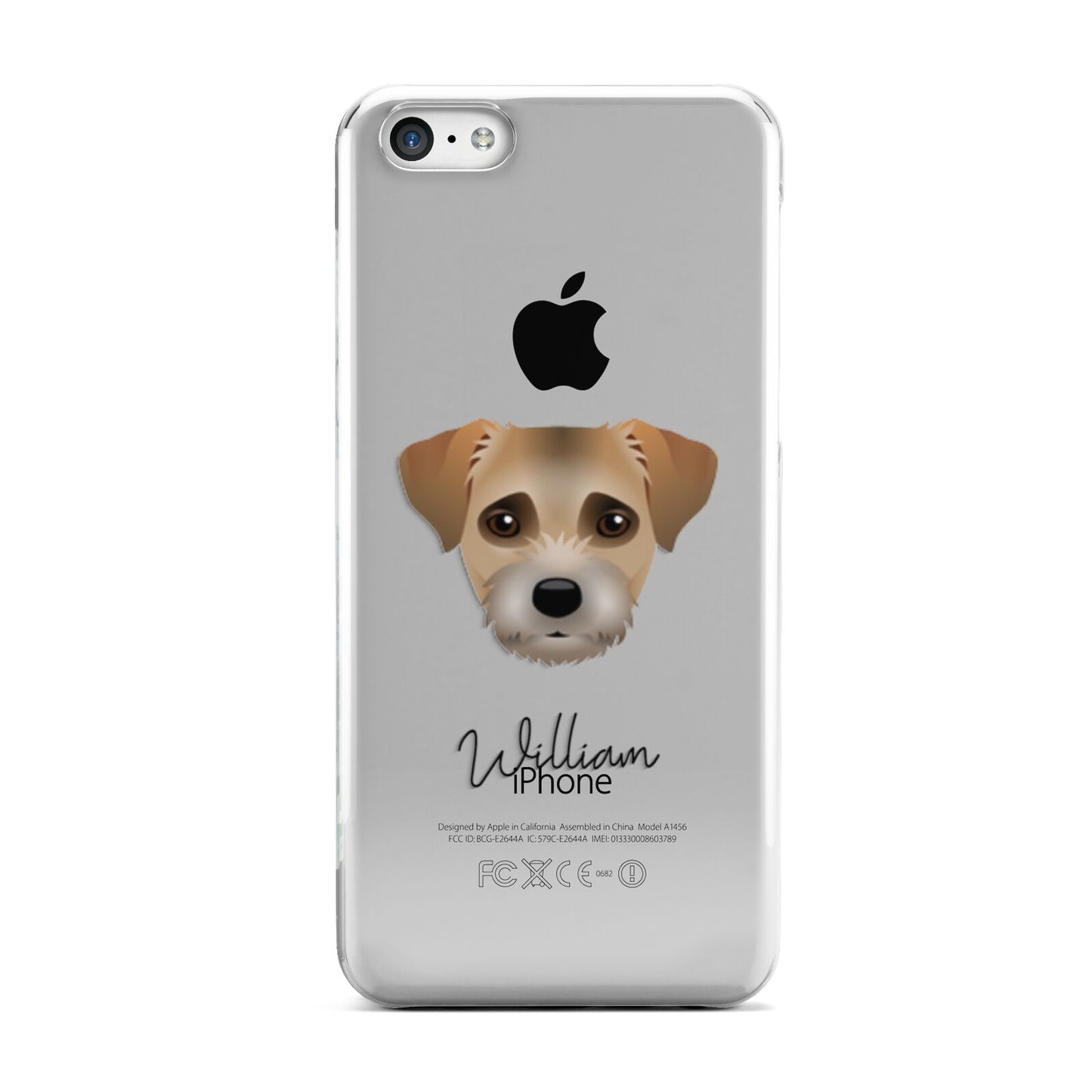 Border Terrier Personalised Apple iPhone 5c Case