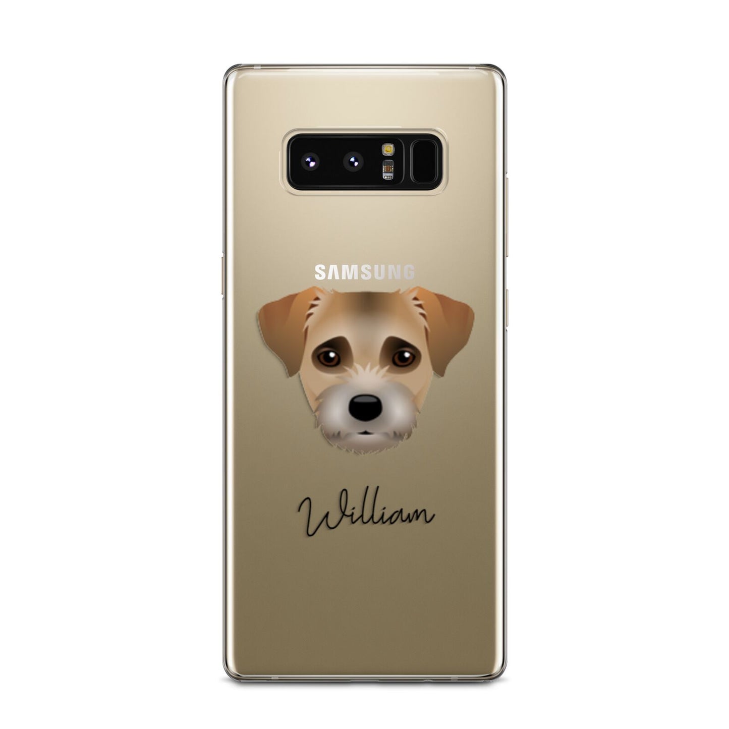 Border Terrier Personalised Samsung Galaxy Note 8 Case