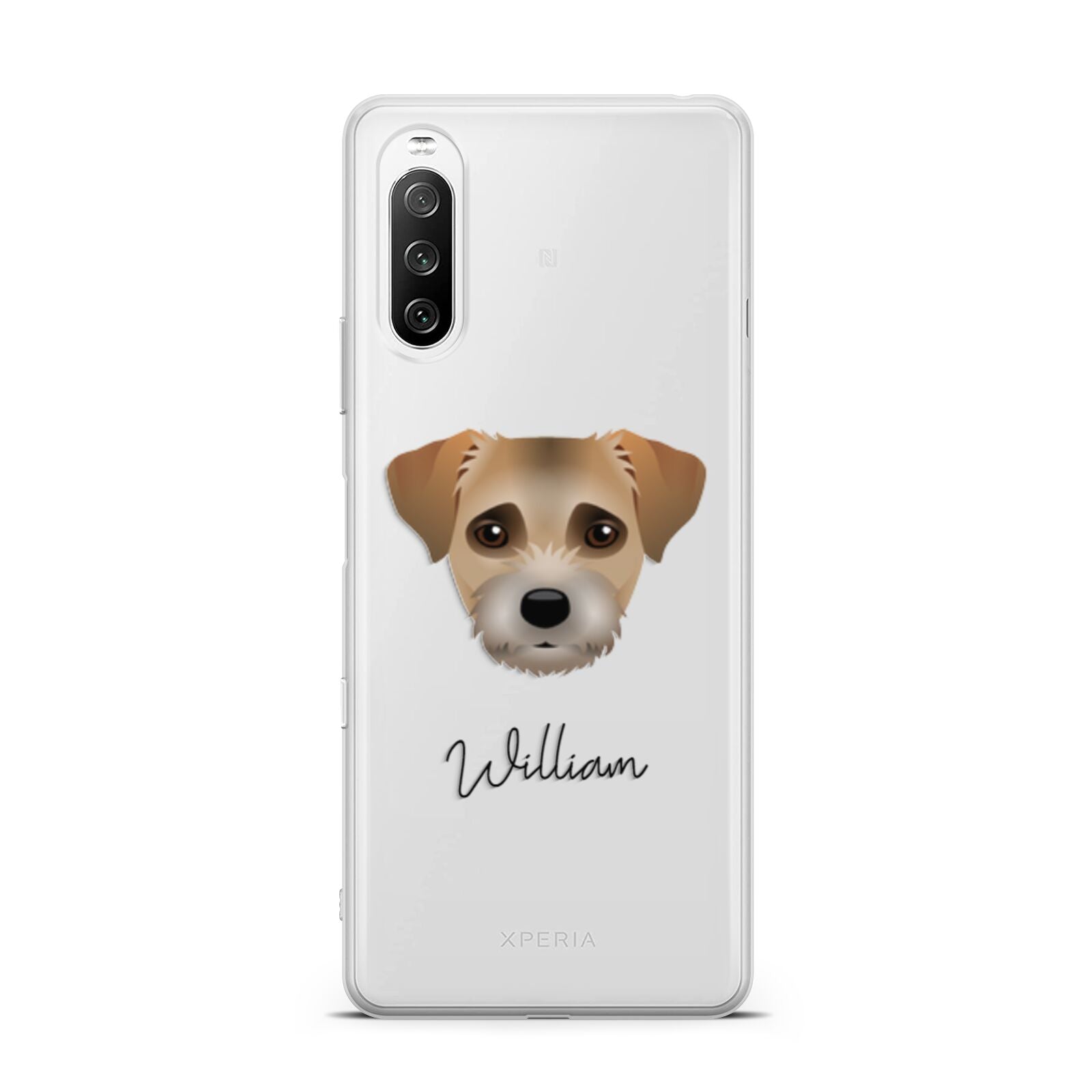 Border Terrier Personalised Sony Xperia 10 III Case