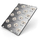 Bordoodle Icon with Name Apple iPad Case on Grey iPad Side View