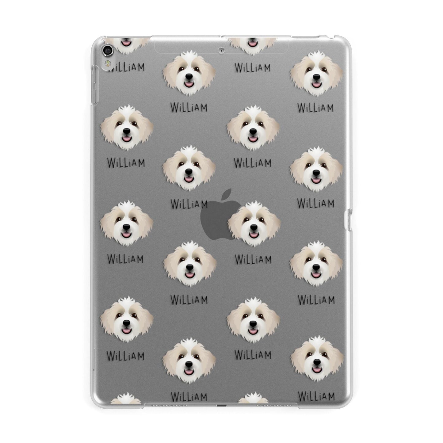 Bordoodle Icon with Name Apple iPad Silver Case