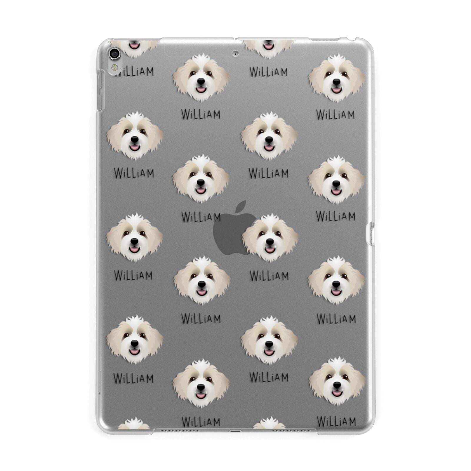 Bordoodle Icon with Name Apple iPad Silver Case