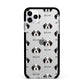 Bordoodle Icon with Name Apple iPhone 11 Pro Max in Silver with Black Impact Case