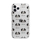 Bordoodle Icon with Name Apple iPhone 11 Pro Max in Silver with Bumper Case