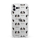 Bordoodle Icon with Name Apple iPhone 11 Pro Max in Silver with White Impact Case