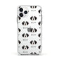 Bordoodle Icon with Name Apple iPhone 11 Pro in Silver with White Impact Case