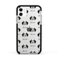 Bordoodle Icon with Name Apple iPhone 11 in White with Black Impact Case