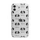 Bordoodle Icon with Name Apple iPhone 11 in White with Bumper Case