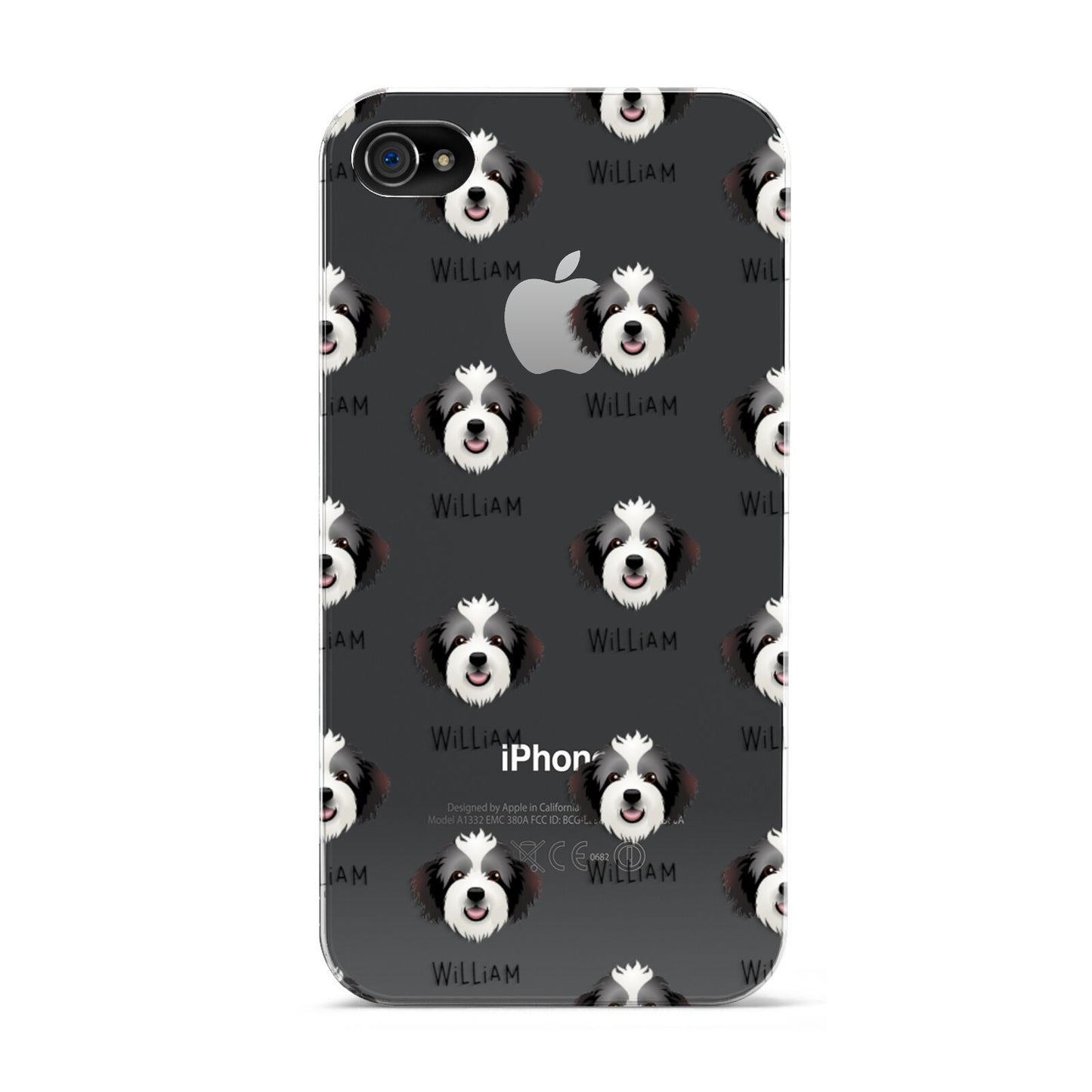 Bordoodle Icon with Name Apple iPhone 4s Case