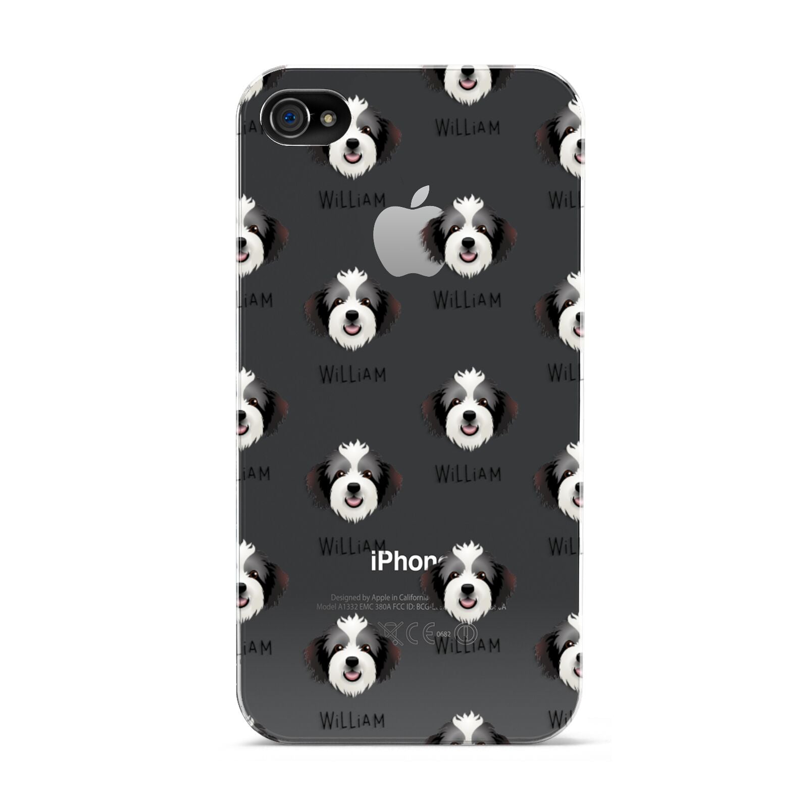 Bordoodle Icon with Name Apple iPhone 4s Case