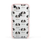 Bordoodle Icon with Name Apple iPhone XR Impact Case Pink Edge on Silver Phone