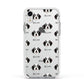 Bordoodle Icon with Name Apple iPhone XR Impact Case White Edge on Silver Phone
