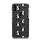 Bordoodle Icon with Name Apple iPhone Xs Impact Case Black Edge on Black Phone