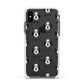 Bordoodle Icon with Name Apple iPhone Xs Impact Case White Edge on Black Phone