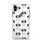Bordoodle Icon with Name Apple iPhone Xs Impact Case White Edge on Silver Phone
