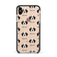 Bordoodle Icon with Name Apple iPhone Xs Max Impact Case Black Edge on Gold Phone