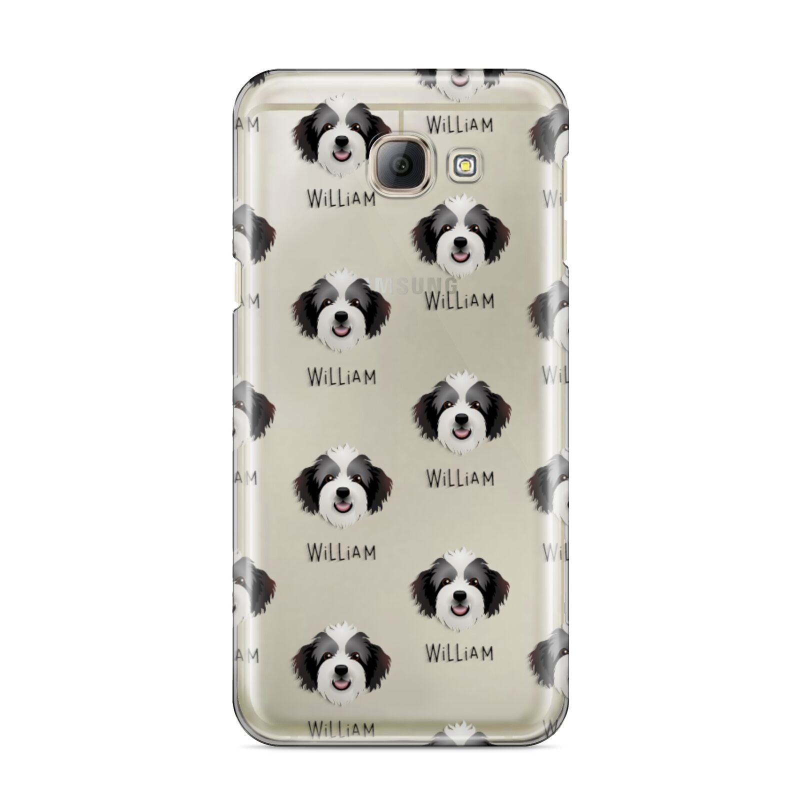 Bordoodle Icon with Name Samsung Galaxy A8 2016 Case