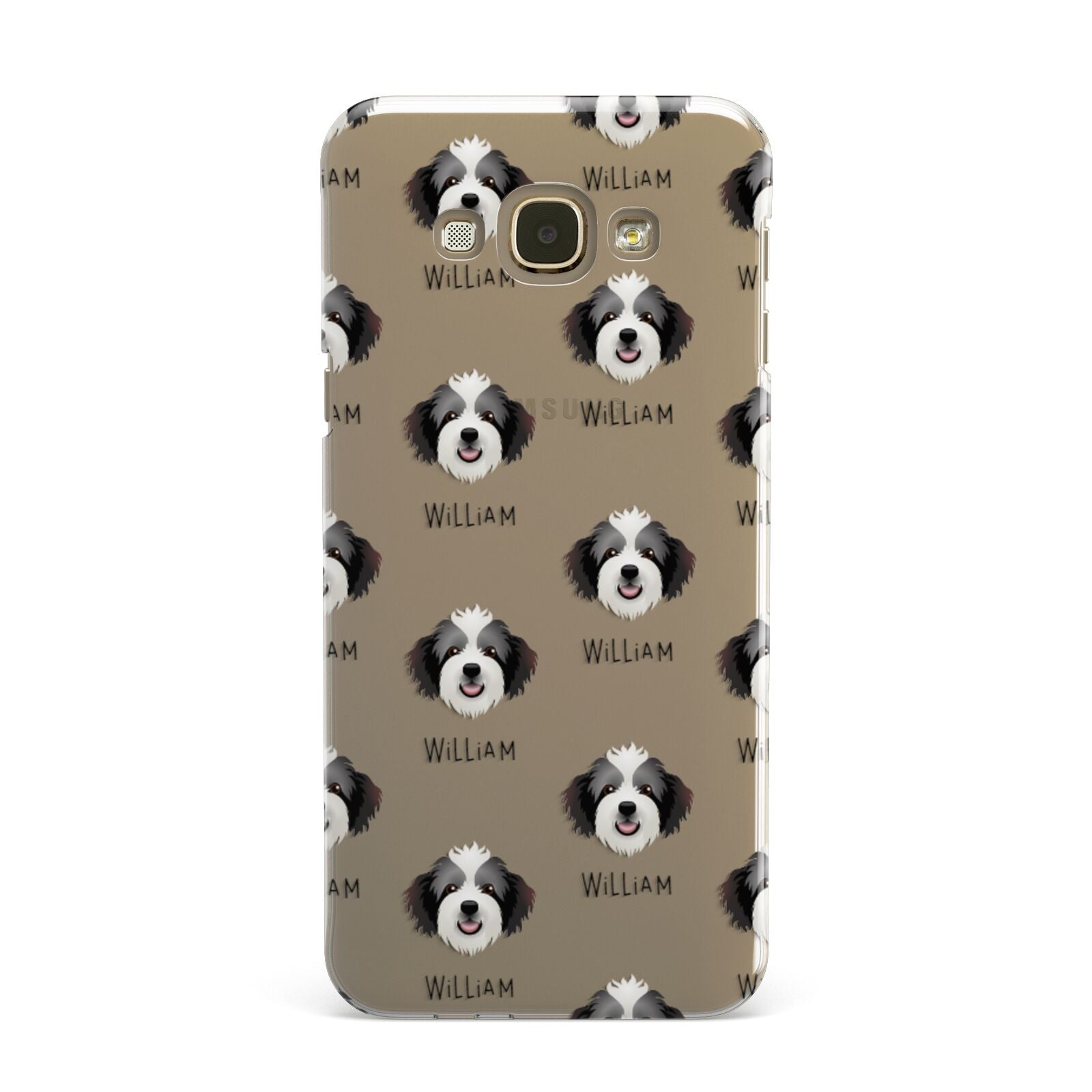 Bordoodle Icon with Name Samsung Galaxy A8 Case