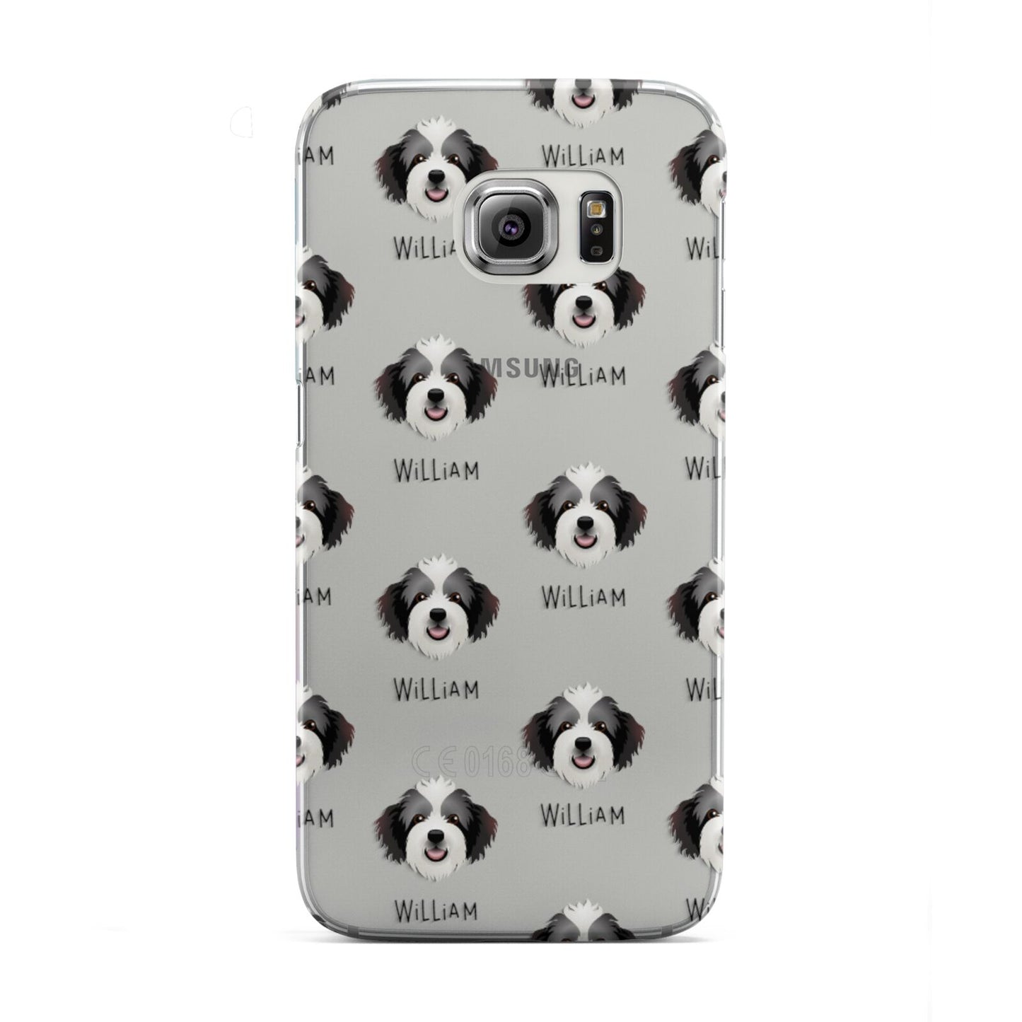 Bordoodle Icon with Name Samsung Galaxy S6 Edge Case