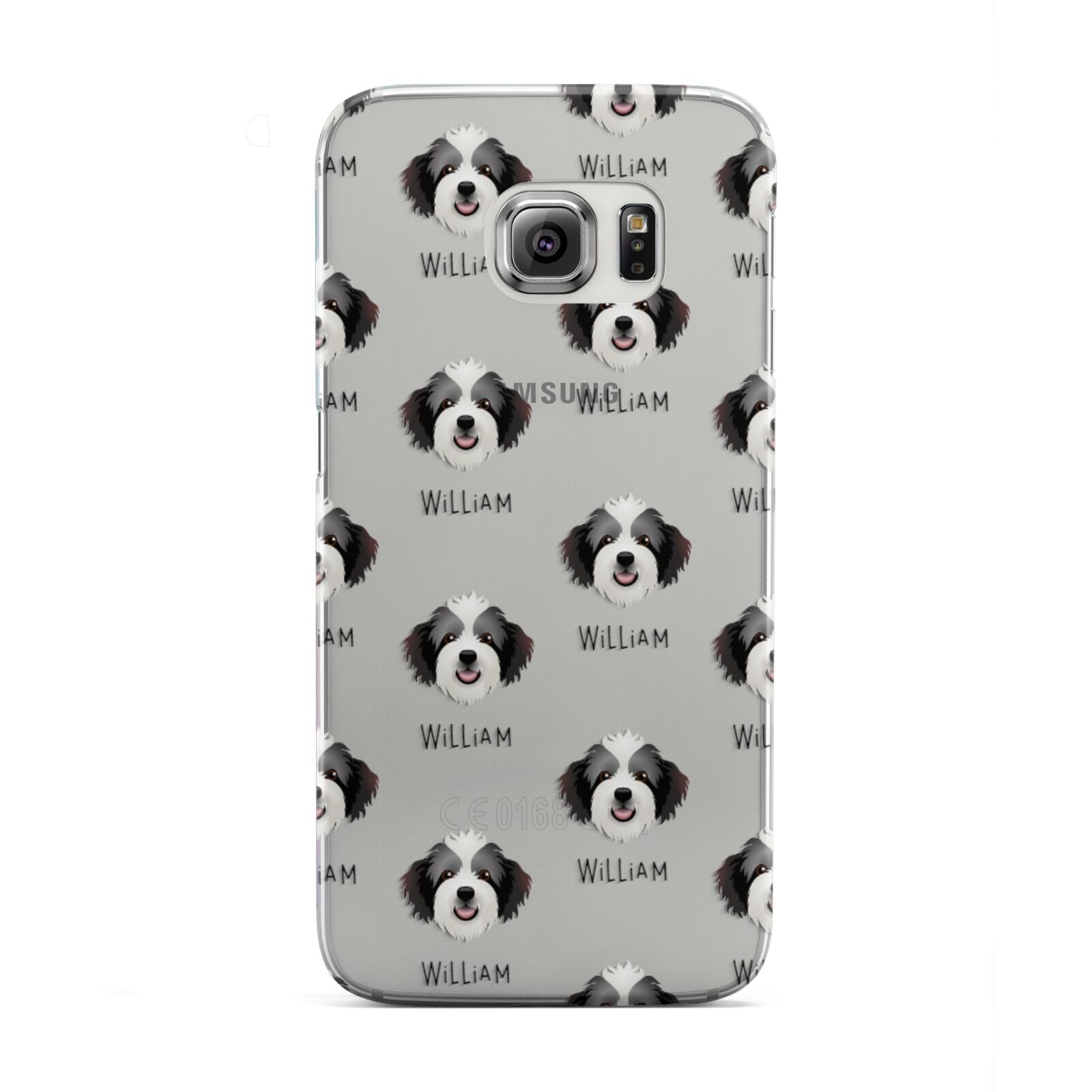 Bordoodle Icon with Name Samsung Galaxy S6 Edge Case