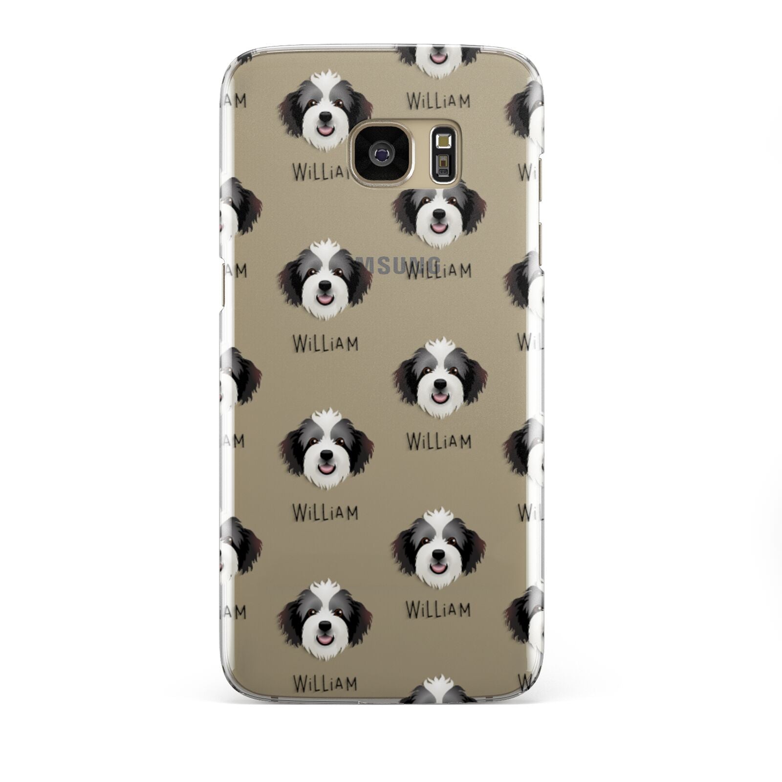 Bordoodle Icon with Name Samsung Galaxy S7 Edge Case