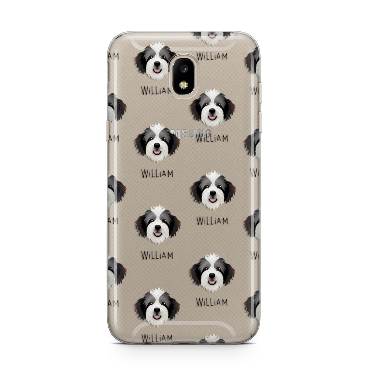 Bordoodle Icon with Name Samsung J5 2017 Case