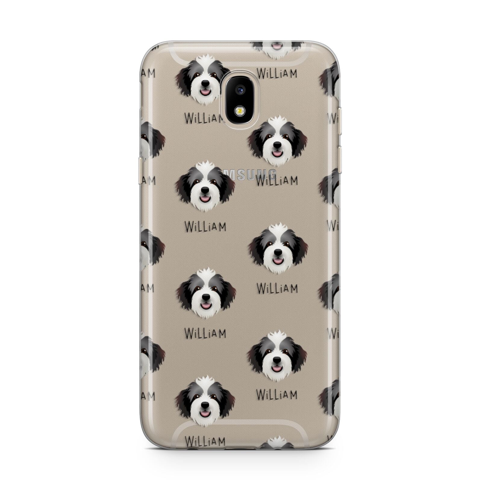 Bordoodle Icon with Name Samsung J5 2017 Case