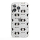 Bordoodle Icon with Name iPhone 13 Pro Clear Bumper Case