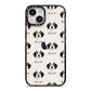 Bordoodle Icon with Name iPhone 14 Black Impact Case on Silver phone