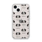 Bordoodle Icon with Name iPhone 14 Glitter Tough Case Starlight