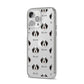 Bordoodle Icon with Name iPhone 14 Pro Max Clear Tough Case Silver Angled Image