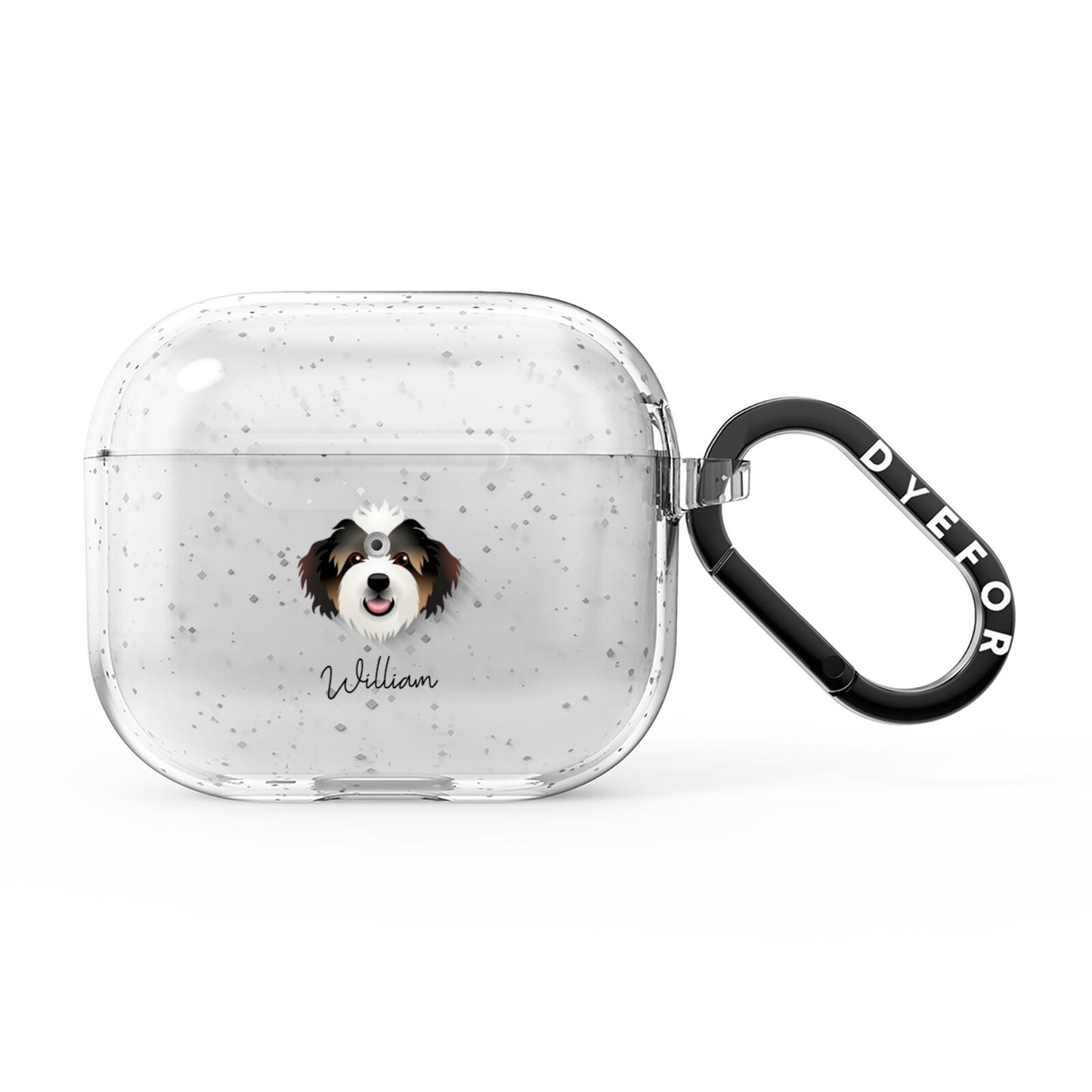 Bordoodle Personalised AirPods Glitter Case 3rd Gen