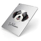 Bordoodle Personalised Apple iPad Case on Silver iPad Side View