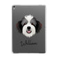 Bordoodle Personalised Apple iPad Grey Case