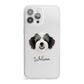 Bordoodle Personalised iPhone 13 Pro Max Clear Bumper Case