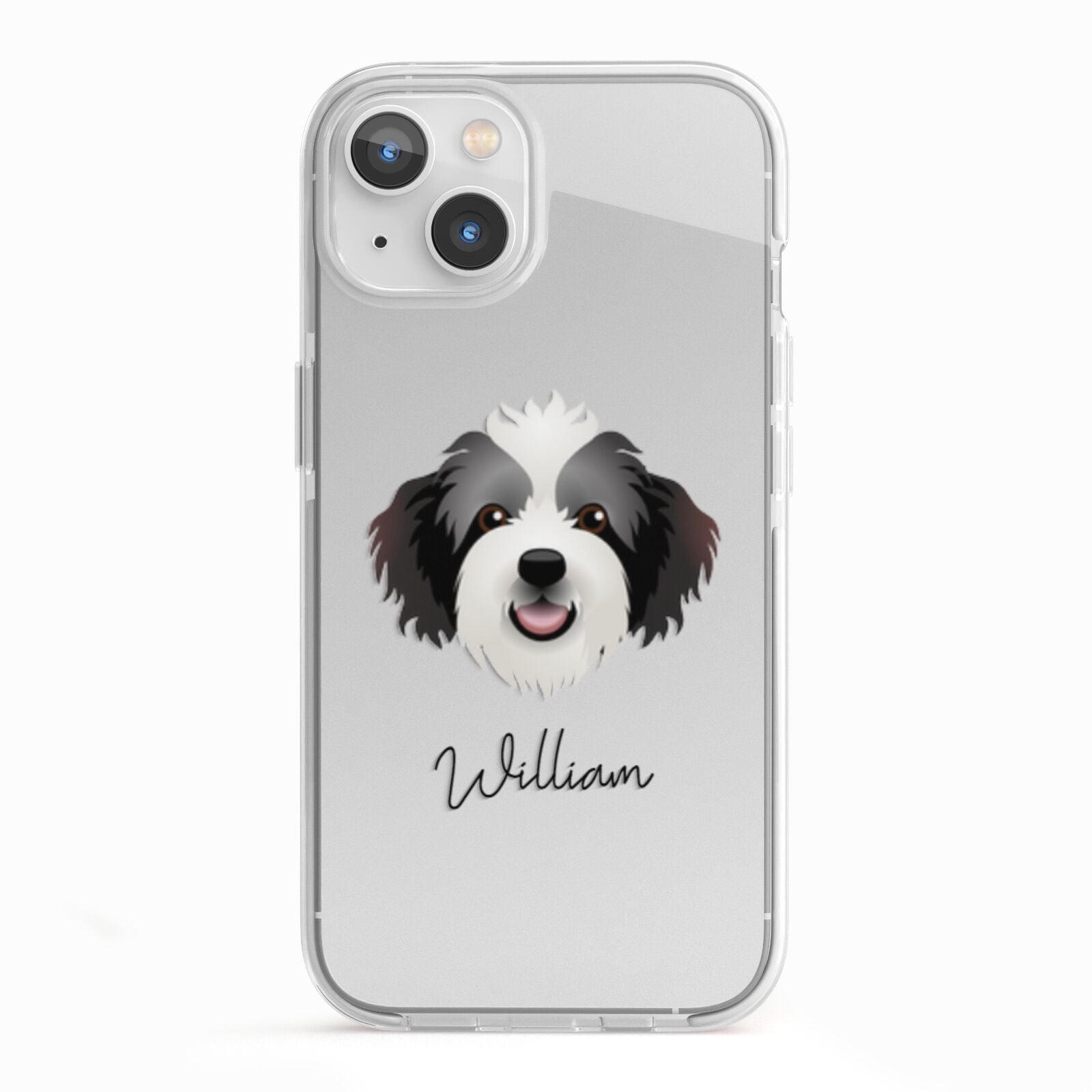 Bordoodle Personalised iPhone 13 TPU Impact Case with White Edges