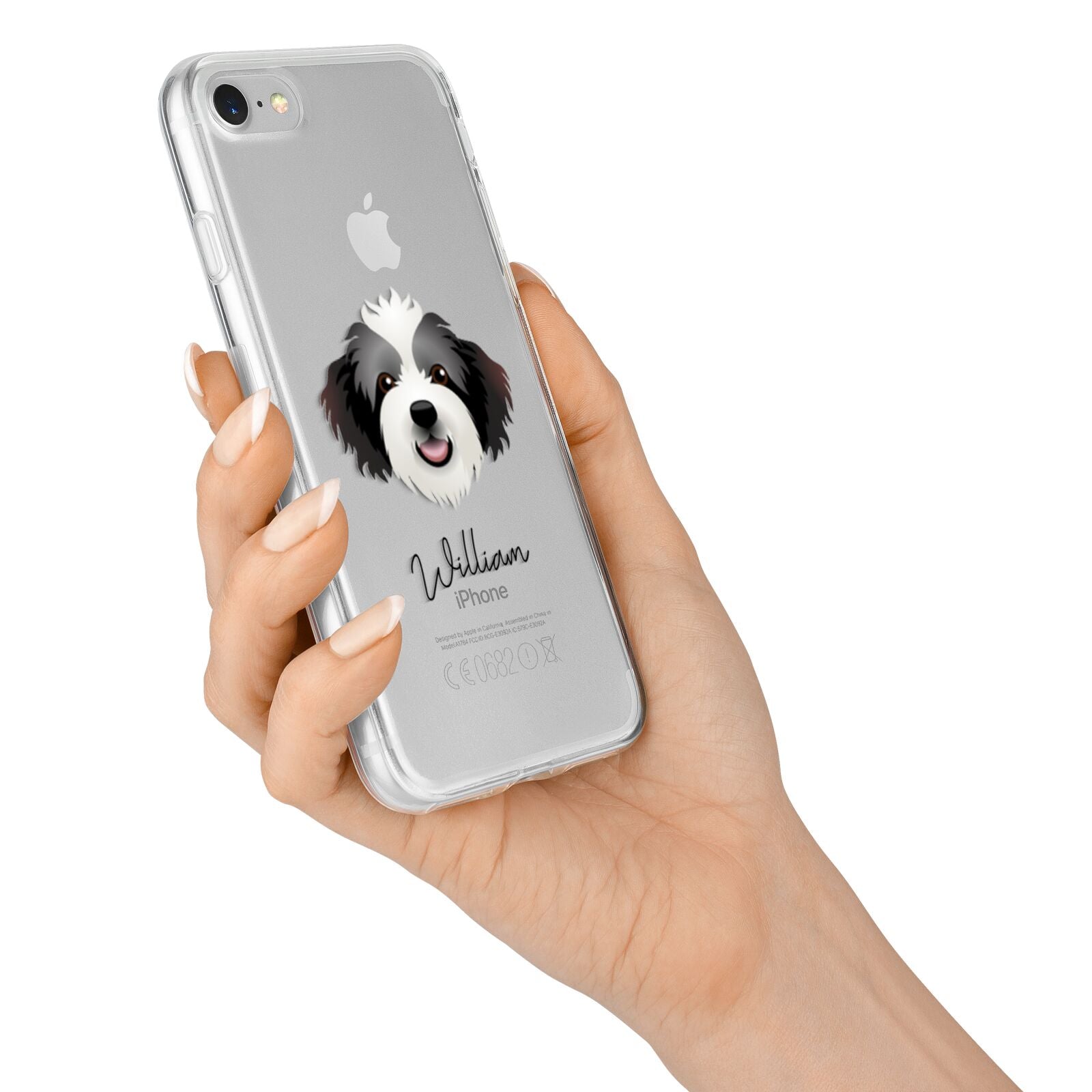 Bordoodle Personalised iPhone 7 Bumper Case on Silver iPhone Alternative Image