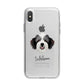 Bordoodle Personalised iPhone X Bumper Case on Silver iPhone Alternative Image 1