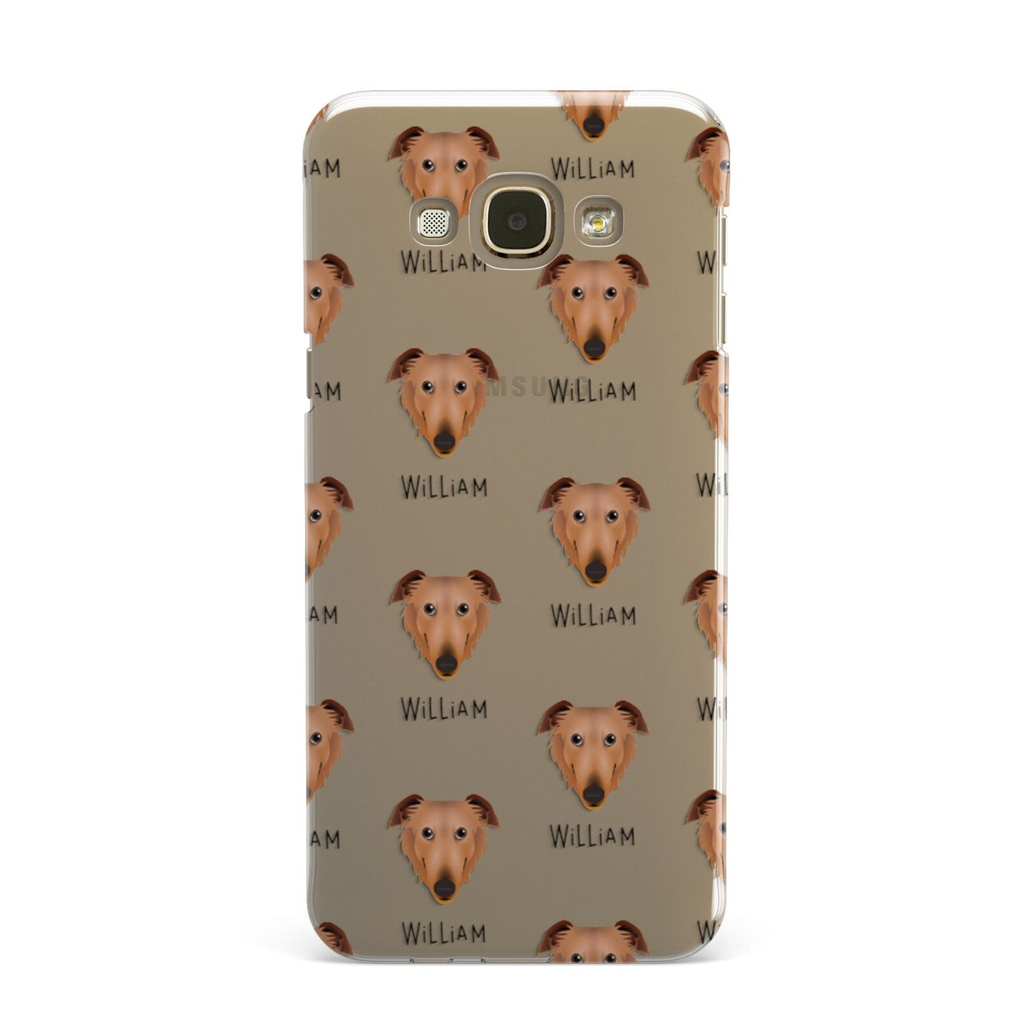 Borzoi Icon with Name Samsung Galaxy A8 Case