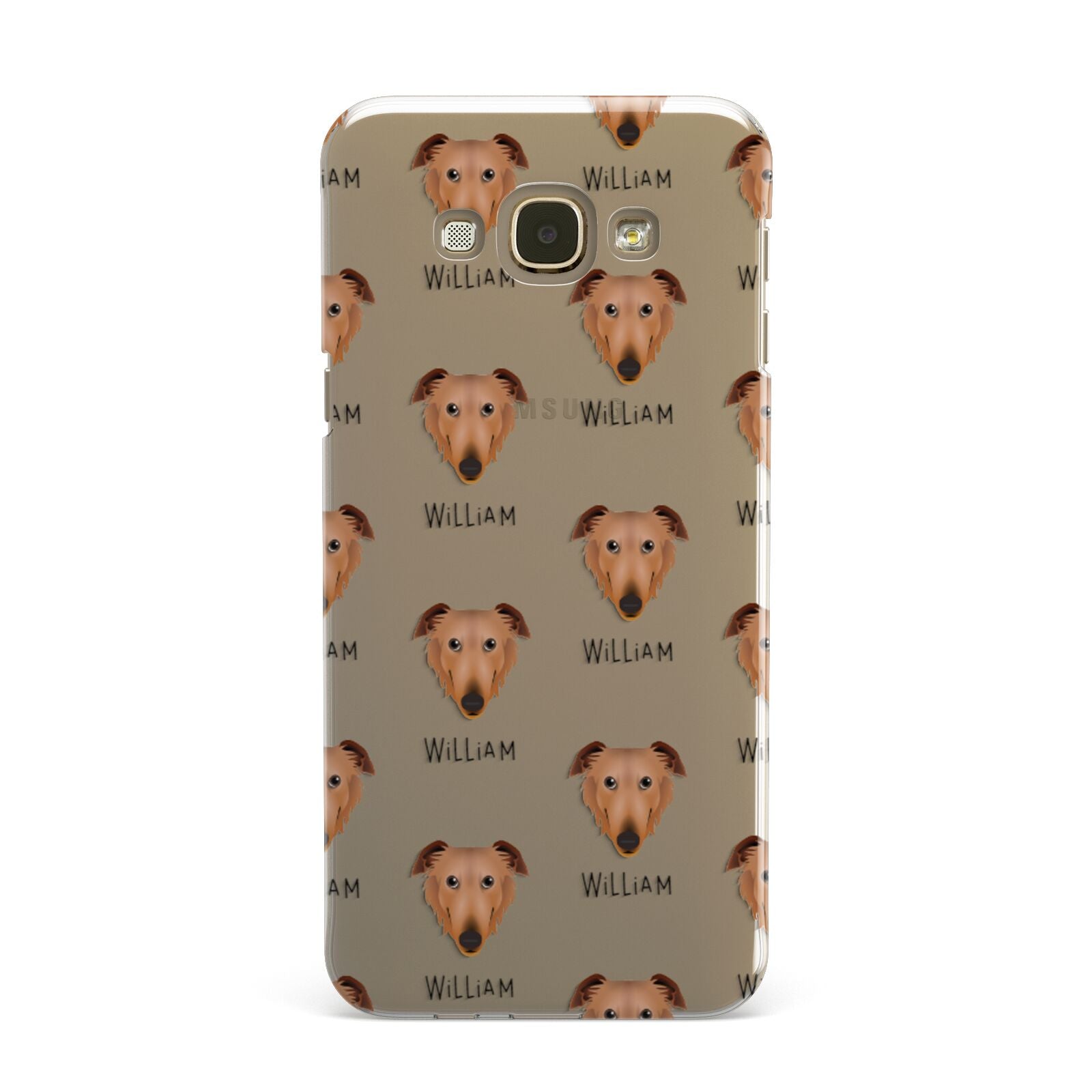 Borzoi Icon with Name Samsung Galaxy A8 Case