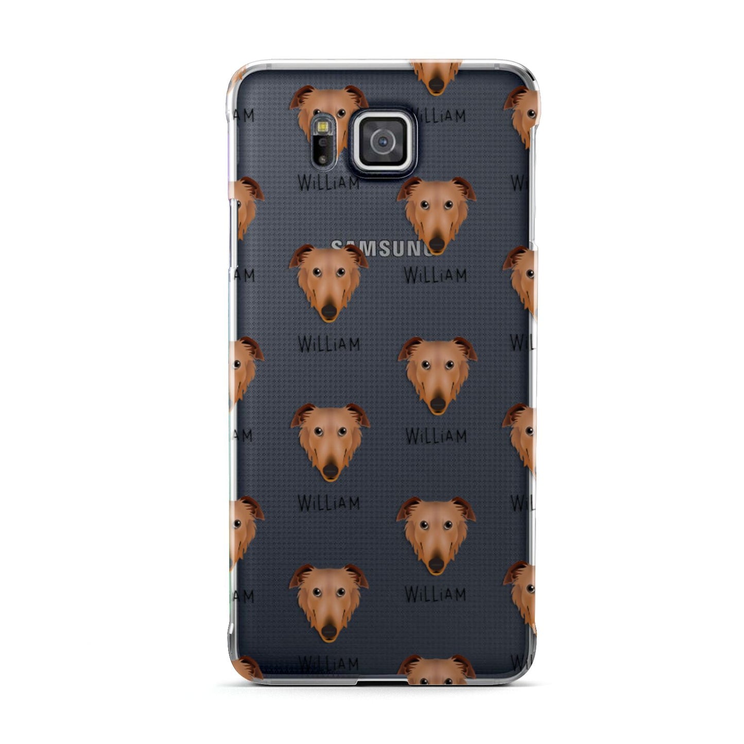 Borzoi Icon with Name Samsung Galaxy Alpha Case