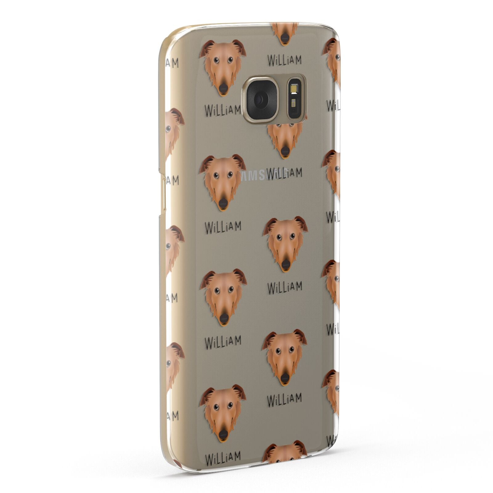 Borzoi Icon with Name Samsung Galaxy Case Fourty Five Degrees