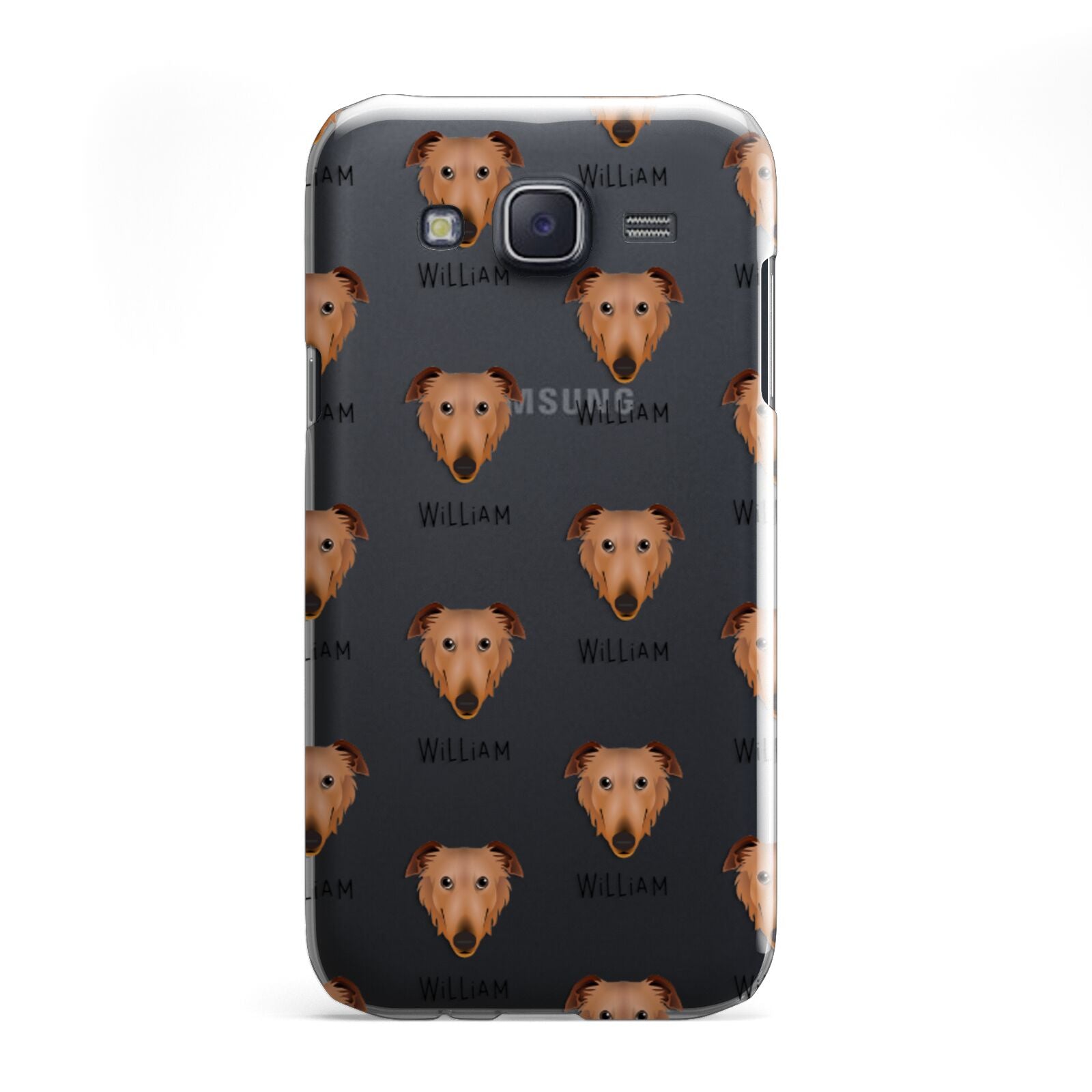 Borzoi Icon with Name Samsung Galaxy J5 Case