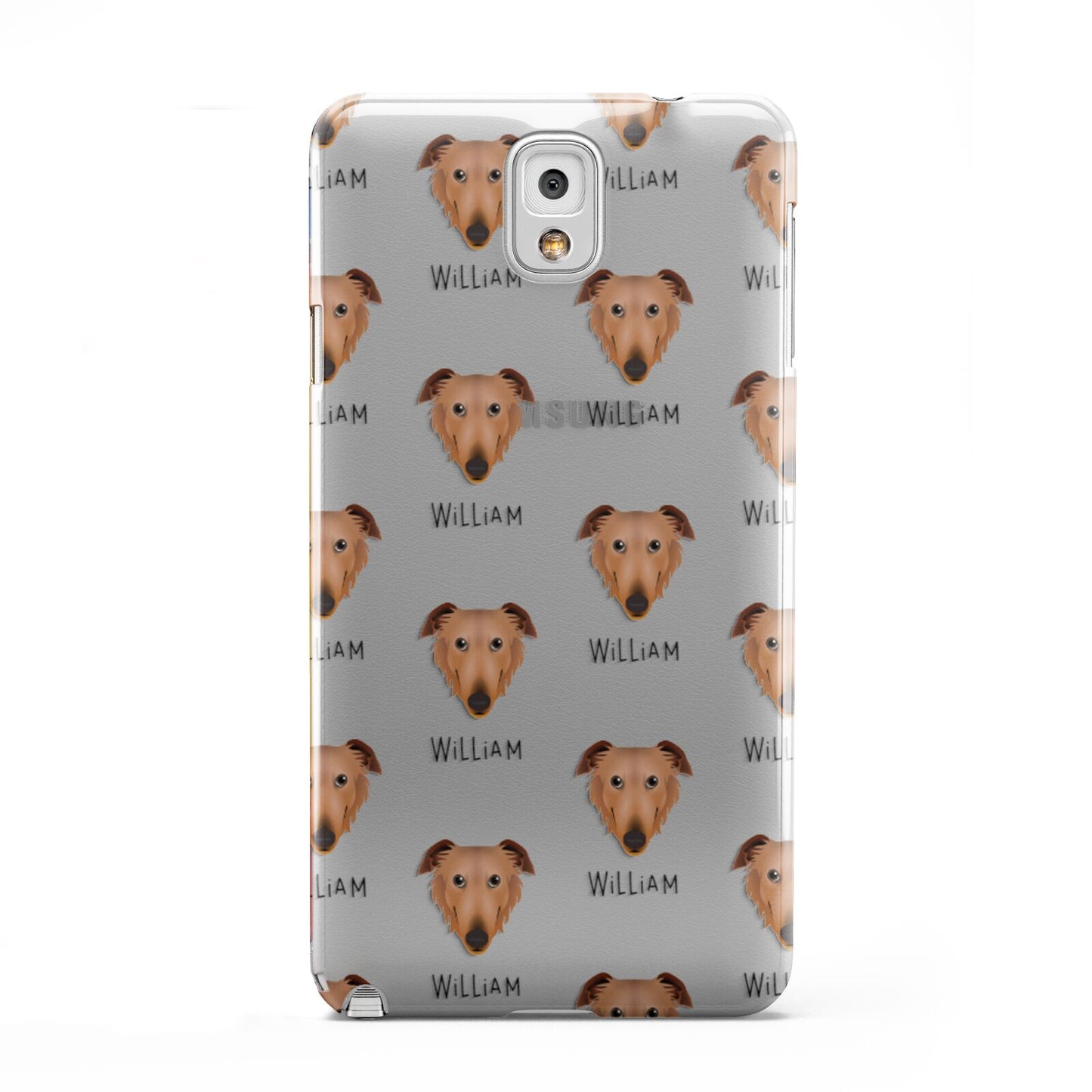 Borzoi Icon with Name Samsung Galaxy Note 3 Case