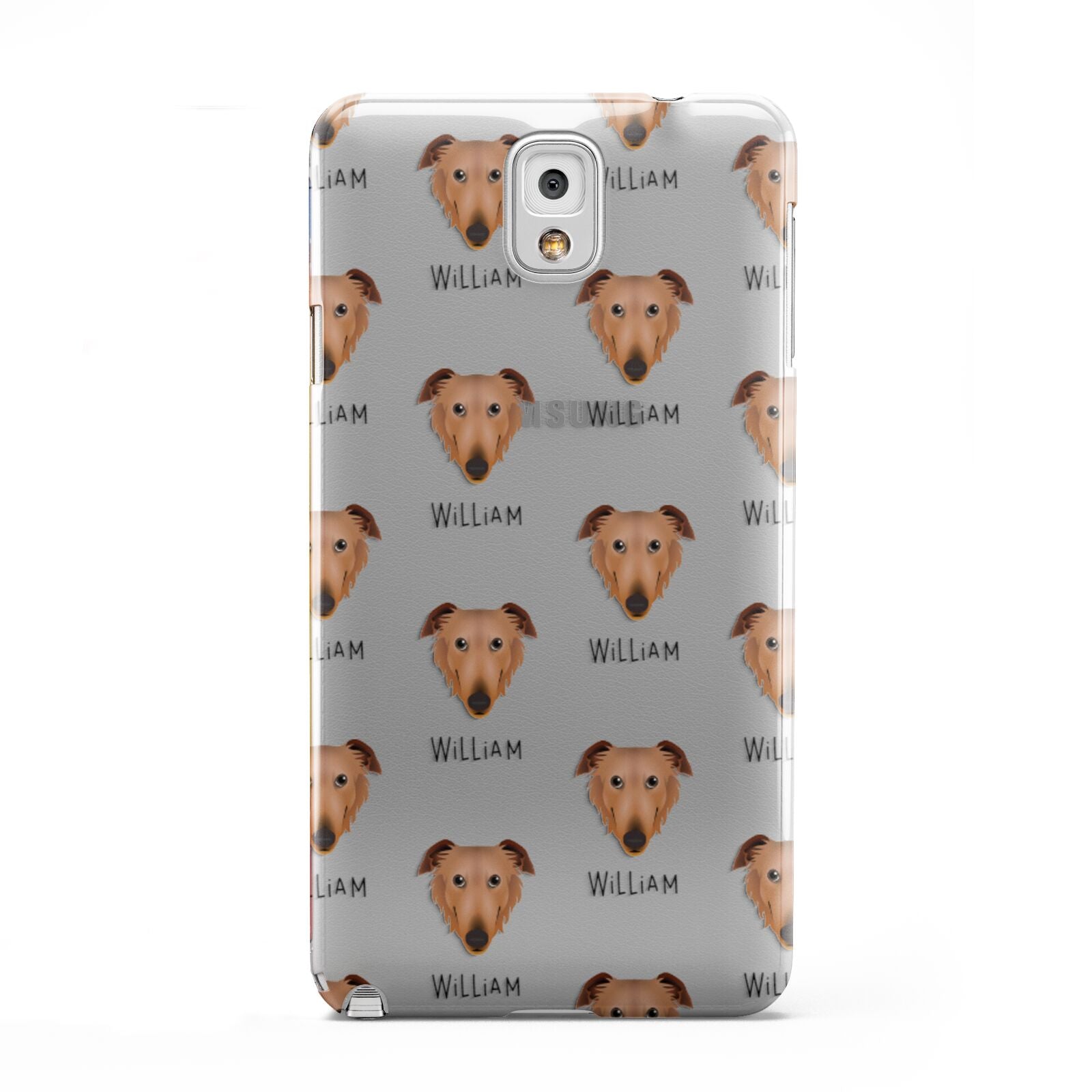 Borzoi Icon with Name Samsung Galaxy Note 3 Case