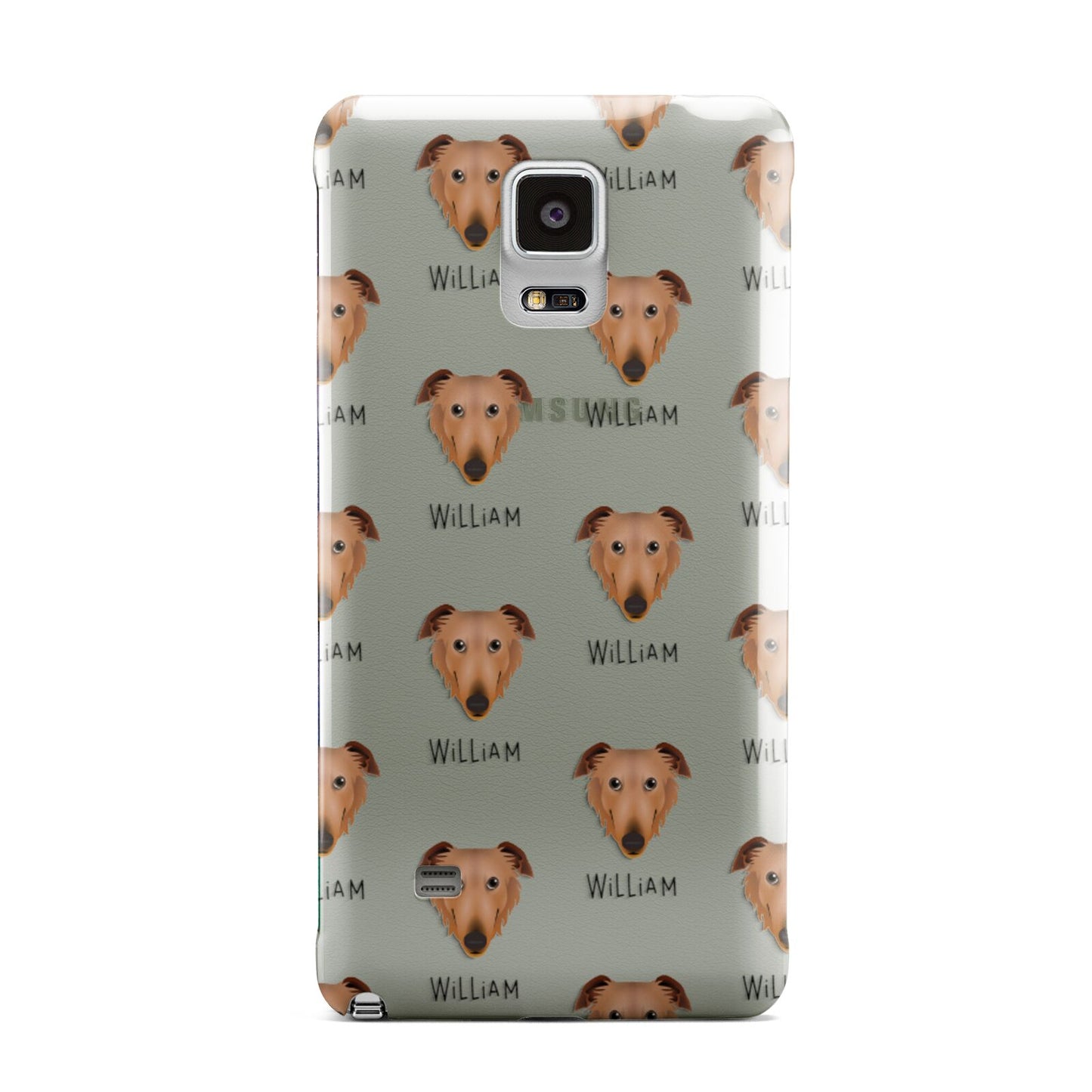 Borzoi Icon with Name Samsung Galaxy Note 4 Case